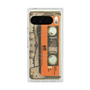 Premium Square Case with Pixelsnap［ RETORO CASSETTE TAPE - Skeleton Orange ］