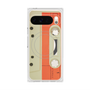 Premium Square Case with Pixelsnap［ RETORO CASSETTE TAPE - Opacity White ］