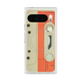 Premium Square Case with Pixelsnap［ RETORO CASSETTE TAPE - Opacity White ］