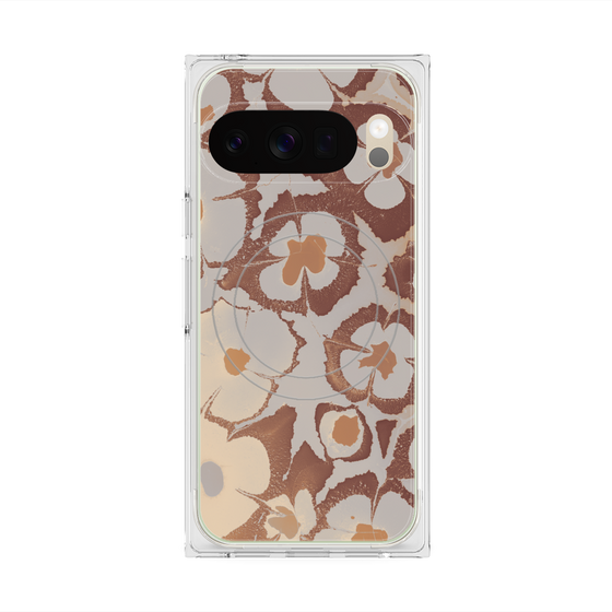 Premium Square Case with Pixelsnap［ y2k(Year2000) - Flower - Pink Beige ］