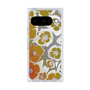 Premium Square Case with Pixelsnap［ y2k(Year2000) - Flower - Yellow Gray ］