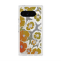 Premium Square Case with Pixelsnap［ y2k(Year2000) - Flower - Yellow Gray ］