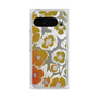 Premium Square Case with Pixelsnap［ y2k(Year2000) - Flower - Yellow Gray ］
