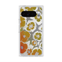Premium Square Case with Pixelsnap［ y2k(Year2000) - Flower - Yellow Gray ］