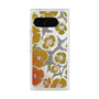Premium Square Case with Pixelsnap［ y2k(Year2000) - Flower - Yellow Gray ］