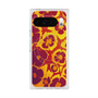 Premium Square Case with Pixelsnap［ y2k(Year2000) - Flower - Orange purple ］