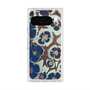 Premium Square Case with Pixelsnap［ y2k(Year2000) - Flower - Brown Navy ］