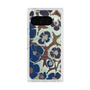 Premium Square Case with Pixelsnap［ y2k(Year2000) - Flower - Brown Navy ］