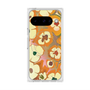 Premium Square Case with Pixelsnap［ y2k(Year2000) - Flower - Orange Pink ］