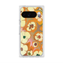 Premium Square Case with Pixelsnap［ y2k(Year2000) - Flower - Orange Pink ］