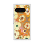 Premium Square Case with Pixelsnap［ y2k(Year2000) - Flower - Orange Pink ］