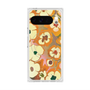 Premium Square Case with Pixelsnap［ y2k(Year2000) - Flower - Orange Pink ］