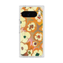 Premium Square Case with Pixelsnap［ y2k(Year2000) - Flower - Orange Pink ］