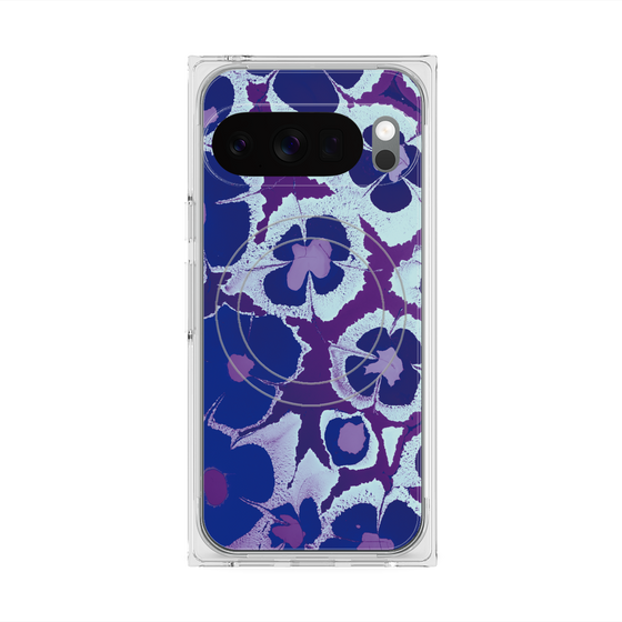Premium Square Case with Pixelsnap［ y2k(Year2000) - Flower - Rich Purple ］