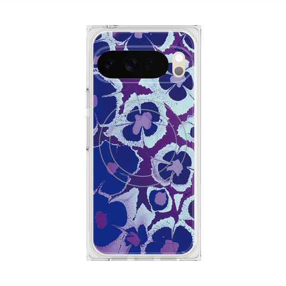 Premium Square Case with Pixelsnap［ y2k(Year2000) - Flower - Rich Purple ］