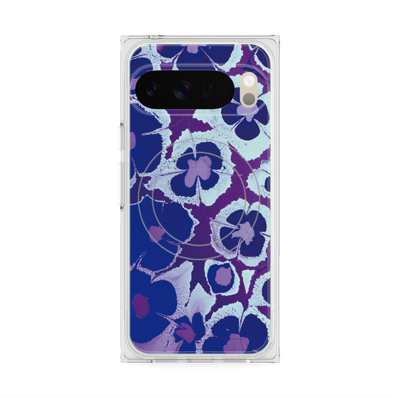 Premium Square Case with Pixelsnap［ y2k(Year2000) - Flower - Rich Purple ］