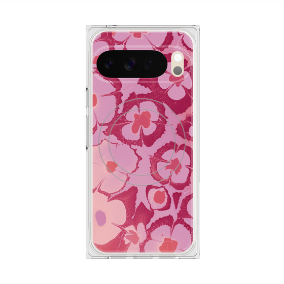 Premium Square Case with Pixelsnap［ y2k(Year2000) - Flower - Cutie Pink ］