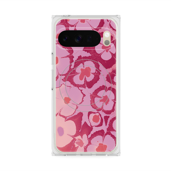 Premium Square Case with Pixelsnap［ y2k(Year2000) - Flower - Cutie Pink ］