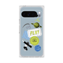 Premium Square Case with Pixelsnap［ Playful sticker - Dusty Blue ］