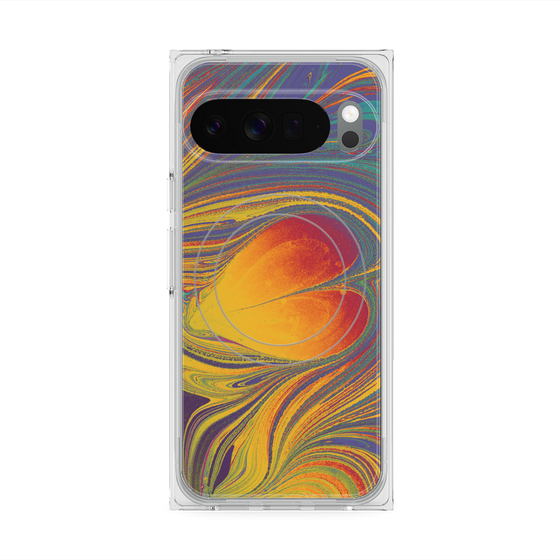 Premium Square Case with Pixelsnap［ y2k(Year2000) - Heart - Extremely Yellow ］