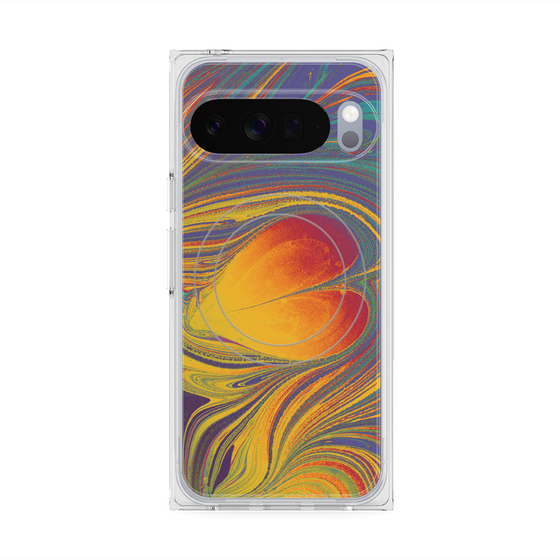 Premium Square Case with Pixelsnap［ y2k(Year2000) - Heart - Extremely Yellow ］