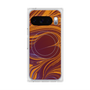 Premium Square Case with Pixelsnap［ y2k(Year2000) - Heart - High contrast Orange ］
