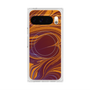 Premium Square Case with Pixelsnap［ y2k(Year2000) - Heart - High contrast Orange ］
