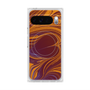 Premium Square Case with Pixelsnap［ y2k(Year2000) - Heart - High contrast Orange ］