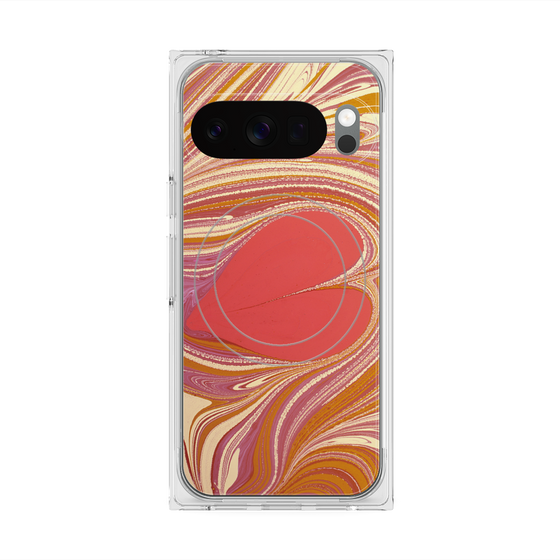 Premium Square Case with Pixelsnap［ y2k(Year2000) - Heart - Mixed Pink ］