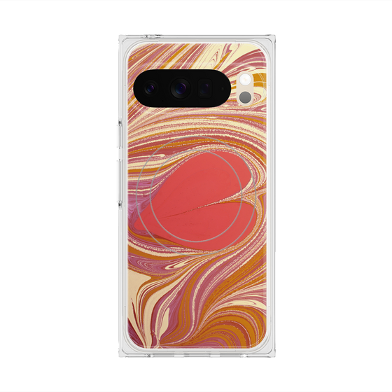 Premium Square Case with Pixelsnap［ y2k(Year2000) - Heart - Mixed Pink ］