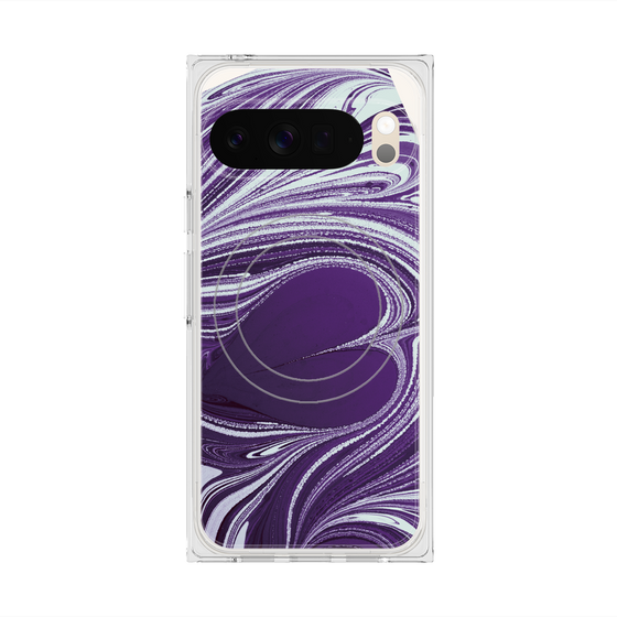 Premium Square Case with Pixelsnap［ y2k(Year2000) - Heart - Rich Purple ］