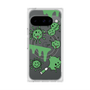 Premium Square Case with Pixelsnap［ PAINTING SMILE Green ］