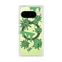 Premium Square Case with Pixelsnap［ PAINTING SMILE Green ］