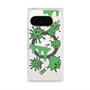 Premium Square Case with Pixelsnap［ PAINTING SMILE Green ］