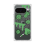 Premium Square Case with Pixelsnap［ PAINTING SMILE Green ］