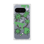 Premium Square Case with Pixelsnap［ PAINTING SMILE Green ］