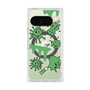 Premium Square Case with Pixelsnap［ PAINTING SMILE Green ］