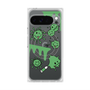 Premium Square Case with Pixelsnap［ PAINTING SMILE Green ］