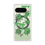Premium Square Case with Pixelsnap［ PAINTING SMILE Green ］