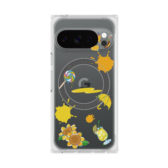 Premium Square Case with Pixelsnap［ DRAWING PAPER Yellow ］