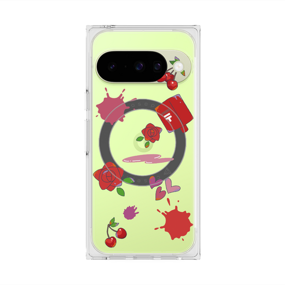 Premium Square Case with Pixelsnap［ DRAWING PAPER Red ］