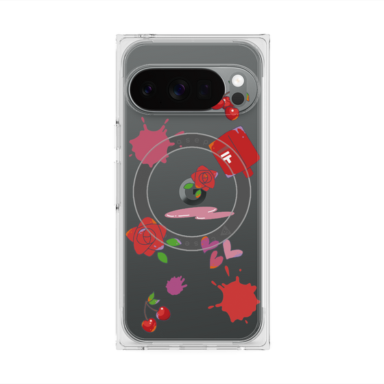 Premium Square Case with Pixelsnap［ DRAWING PAPER Red ］