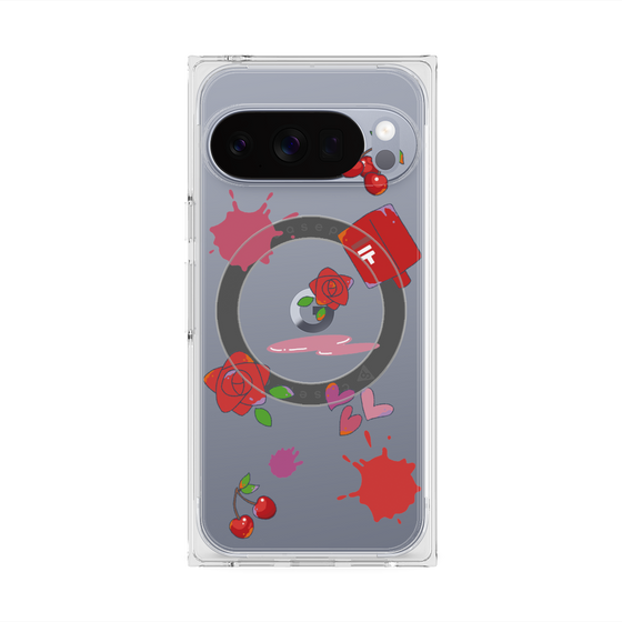 Premium Square Case with Pixelsnap［ DRAWING PAPER Red ］