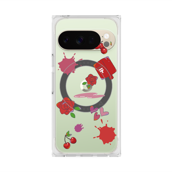 Premium Square Case with Pixelsnap［ DRAWING PAPER Red ］