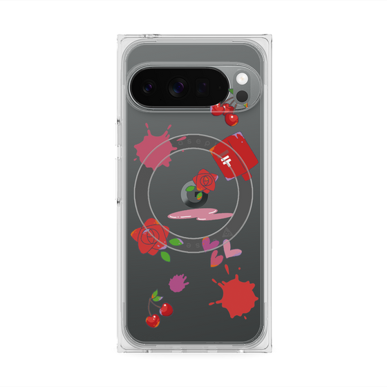 Premium Square Case with Pixelsnap［ DRAWING PAPER Red ］