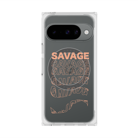 Premium Square Case with Pixelsnap［ SAVAGE Orange ］