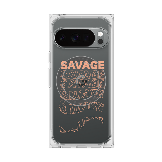 Premium Square Case with Pixelsnap［ SAVAGE Orange ］