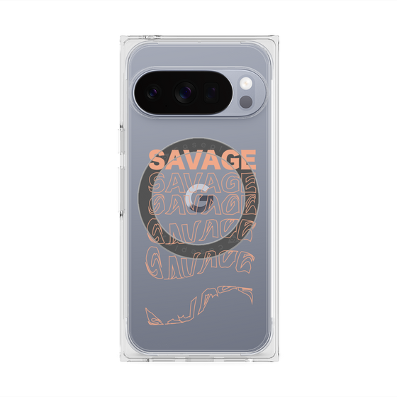 Premium Square Case with Pixelsnap［ SAVAGE Orange ］