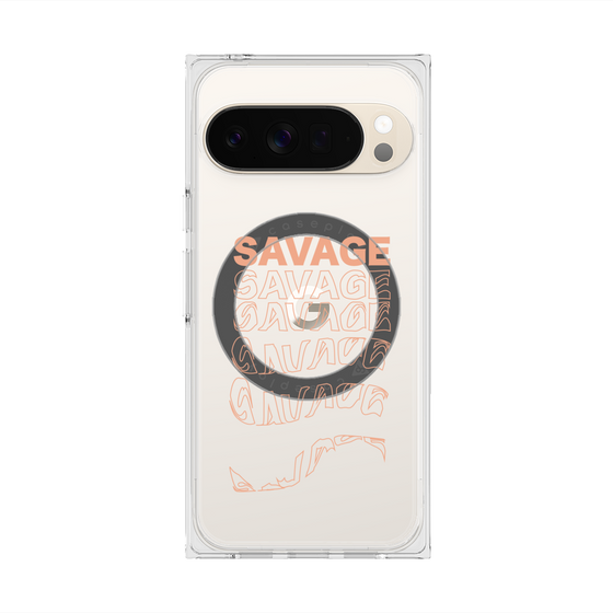 Premium Square Case with Pixelsnap［ SAVAGE Orange ］