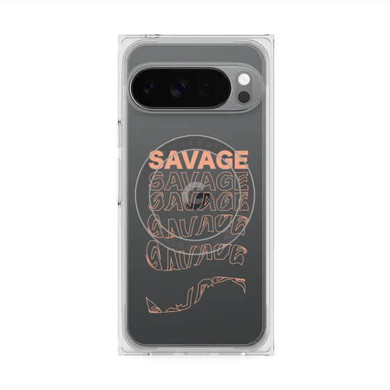 Premium Square Case with Pixelsnap［ SAVAGE Orange ］